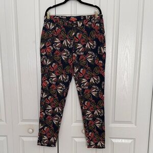 ModCloth Floral Print Pants – Size Large – Retro Statement Trousers